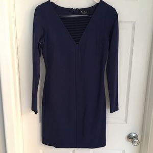 Blue Long Sleeve Dress